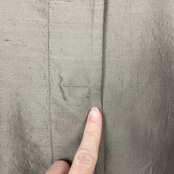 Magaschoni Collection | Taupe Brown Short Puff Sleeve Snap Button Cropped Jacket - Picture 8 of 9